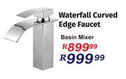 Waterfall Curved Edge Faucet Basin Mixer