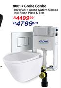  8001 Pan + Grohe Cistern Combo