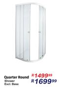 Quarter Round Shower