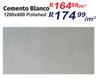 Cemento Blanco Polished Tiles 1200 x 600-Per Sqm
