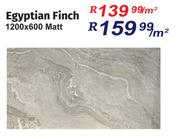 Egyptian Finch Matt Tiles 1200 x 600-Per Sqm