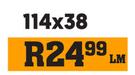 SABS Approved Timber-114 x 38 Per LM
