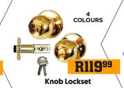 Knob Lockset (4 Colours)