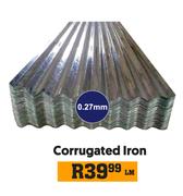 Corrugated Iron 0.27mm-Per LM