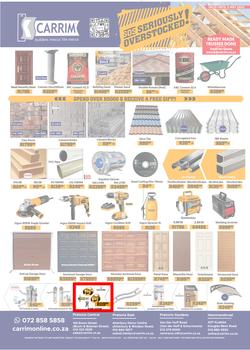K Carrim Builders Mecca : SOS Seriously Overstocked (18 March - 03 May 2022), page 1