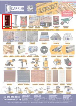 K Carrim Builders Mecca : SOS Seriously Overstocked (18 March - 03 May 2022), page 1