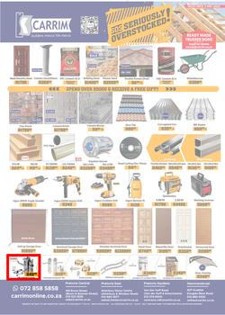 K Carrim Builders Mecca : SOS Seriously Overstocked (18 March - 03 May 2022), page 1