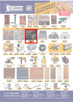 K Carrim Builders Mecca : SOS Seriously Overstocked (18 March - 03 May 2022), page 1