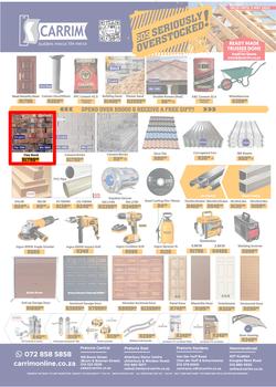 K Carrim Builders Mecca : SOS Seriously Overstocked (18 March - 03 May 2022), page 1