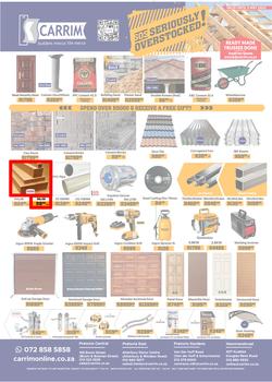 K Carrim Builders Mecca : SOS Seriously Overstocked (18 March - 03 May 2022), page 1