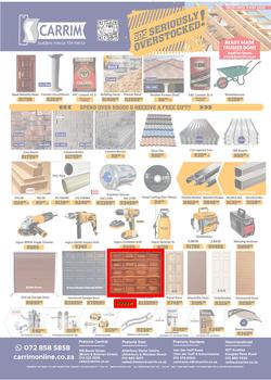 K Carrim Builders Mecca : SOS Seriously Overstocked (18 March - 03 May 2022), page 1