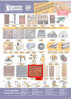K Carrim Builders Mecca : SOS Seriously Overstocked (18 March - 03 May 2022), page 1