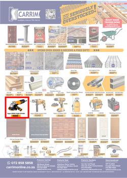 K Carrim Builders Mecca : SOS Seriously Overstocked (18 March - 03 May 2022), page 1