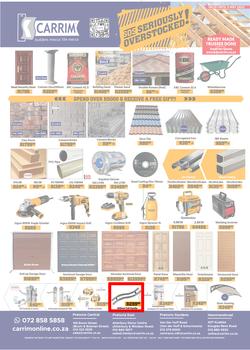 K Carrim Builders Mecca : SOS Seriously Overstocked (18 March - 03 May 2022), page 1