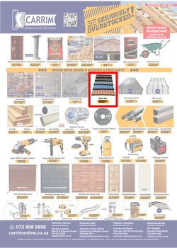 K Carrim Builders Mecca : SOS Seriously Overstocked (18 March - 03 May 2022), page 1