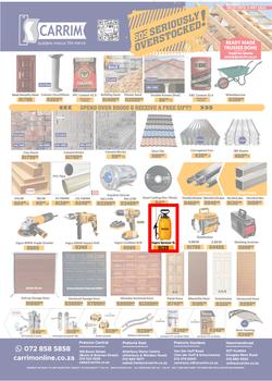 K Carrim Builders Mecca : SOS Seriously Overstocked (18 March - 03 May 2022), page 1