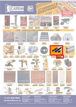 K Carrim Builders Mecca : SOS Seriously Overstocked (18 March - 03 May 2022), page 1