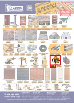K Carrim Builders Mecca : SOS Seriously Overstocked (18 March - 03 May 2022), page 1