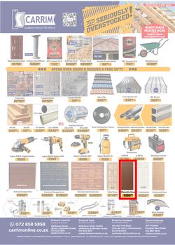 K Carrim Builders Mecca : SOS Seriously Overstocked (18 March - 03 May 2022), page 1