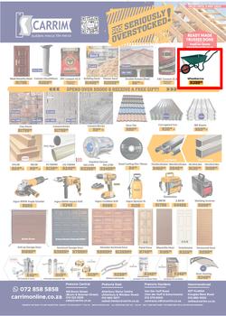 K Carrim Builders Mecca : SOS Seriously Overstocked (18 March - 03 May 2022), page 1
