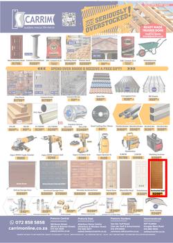 K Carrim Builders Mecca : SOS Seriously Overstocked (18 March - 03 May 2022), page 1