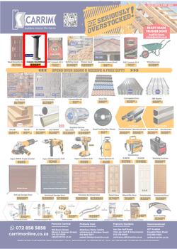 K Carrim Builders Mecca : SOS Seriously Overstocked (18 March - 03 May 2022), page 1