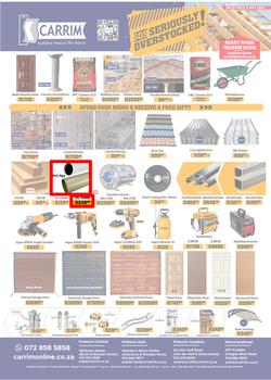 K Carrim Builders Mecca : SOS Seriously Overstocked (18 March - 03 May 2022), page 1