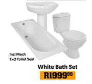 White Bath Set