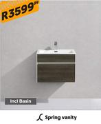 Soft Collection Spring Vanity Including Basin
