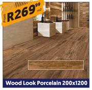 Wood Look Porcelain 200 x 1200-Per Sqm