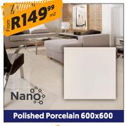 Polished Porcelain 600 x 600-Per Sqm