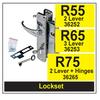 Lockset 2 Lever + Hinges 36265