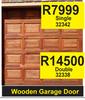 Wooden Garage Door Single 32342