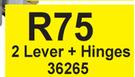 Lockset 2 Lever + Hinges 36265