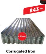 Corrugated Iron 0.27mm-Per m