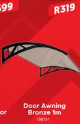 Door Awning Bronze 1m 156751