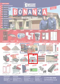 K Carrim Builders Mecca : Bonanza Best Price Today (27 May - 13 June 2022), page 1
