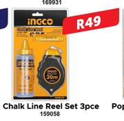 Ingco Chalk Line Reel Set 3Pce