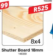 Shutter Board 18mm