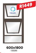 Valuwin Aluminium Window 600 x 1800