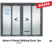 Valuwin Alum 4 Panel Sliding Door 3m