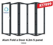Valuwin Alum Fold A Door 4.2m 5 Panel