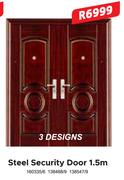 Steel Security Door 3 Designs 1.5m