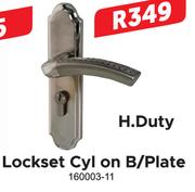 Lockset Cyl On B/Plate H.Duty