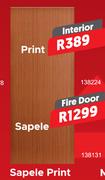Sapele Fire Door