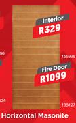 Horizontal Masonite Interior Door