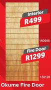 Okume Fire Door
