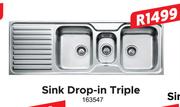 Sink Drop In Triple