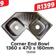 Corner End Bowl 1360 x 470 x 160mm