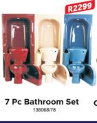 7 Pc Bathroom Set